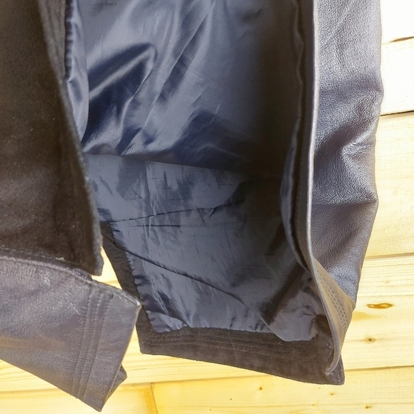 Genuine Suede And Leather Skirt Size 9 Fully Lined - Picture 7 of 8